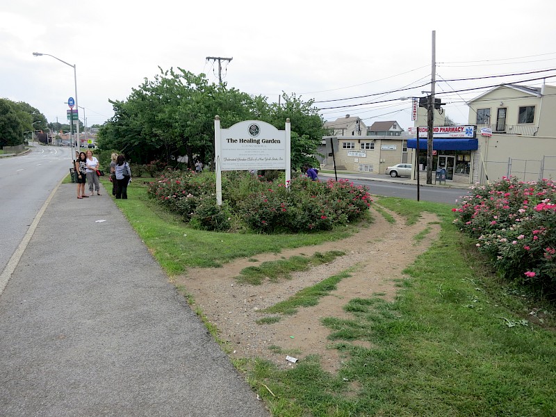 3. Healing Garden of the Federated Garden Clubs of New York State, located in a traffic island in Staten Island, New York