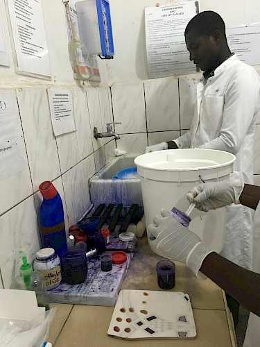 1. Blood grouping and staining, Seventh-day Adventist Hospital-Asamang. Ashanti Region, Ghana, 2018.