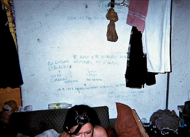 7. Love messages that Beto wrote in magic marker on a wall of their home. Photo by Beto.