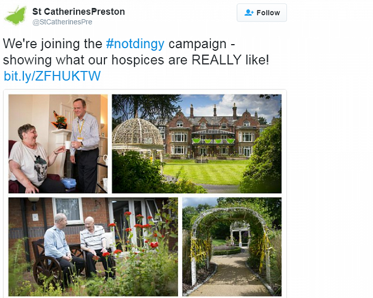 4. Collage of photographs depicting what hospices are ‘really’ like