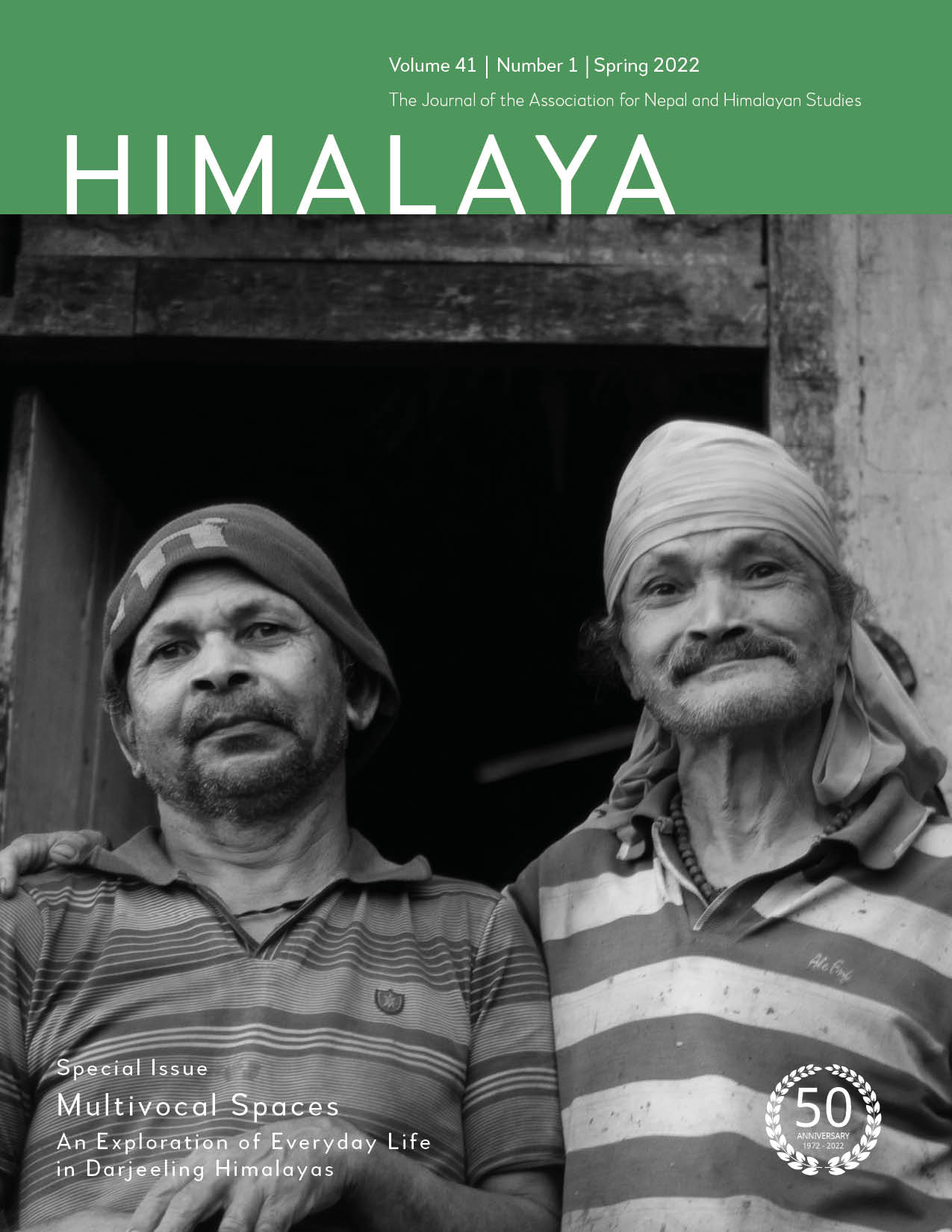 HIMALAYA 41.1 - Special Issue Cover, Multivocal Spaces: An Exploration of Everyday Life in Darjeeling Himalayas