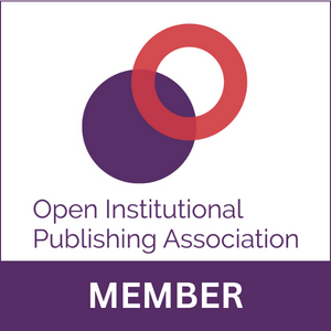Open Institutional Publishers Association logo: a hollow red circle overlaps a full purple circle
