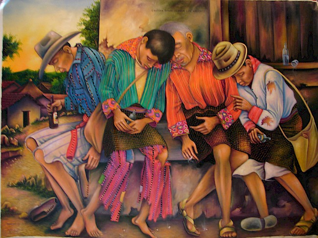 Photograph of &amp;amp;amp;amp;amp;amp;amp;#039;Donde Lloran los Valientes&amp;amp;amp;amp;amp;amp;amp;#039; (Where the brave cry), an oil painting by Antonio Coche Mendoza. Used with permission of the artist.